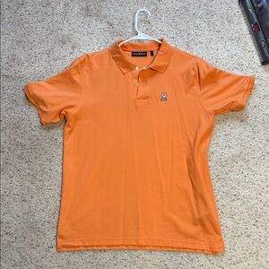 Psycho Bunny Men's Vibrant Orange Polo size 7 worn once